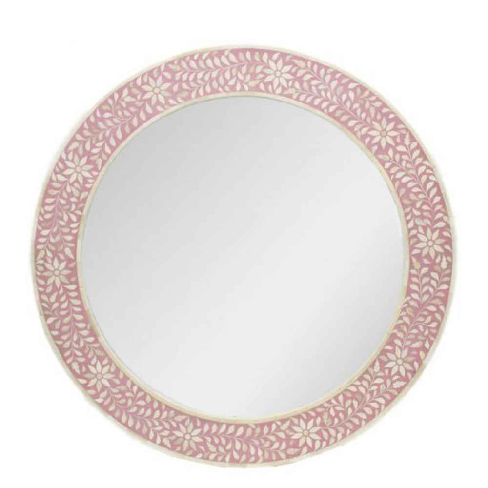 Bone Inlay Mirror Frame