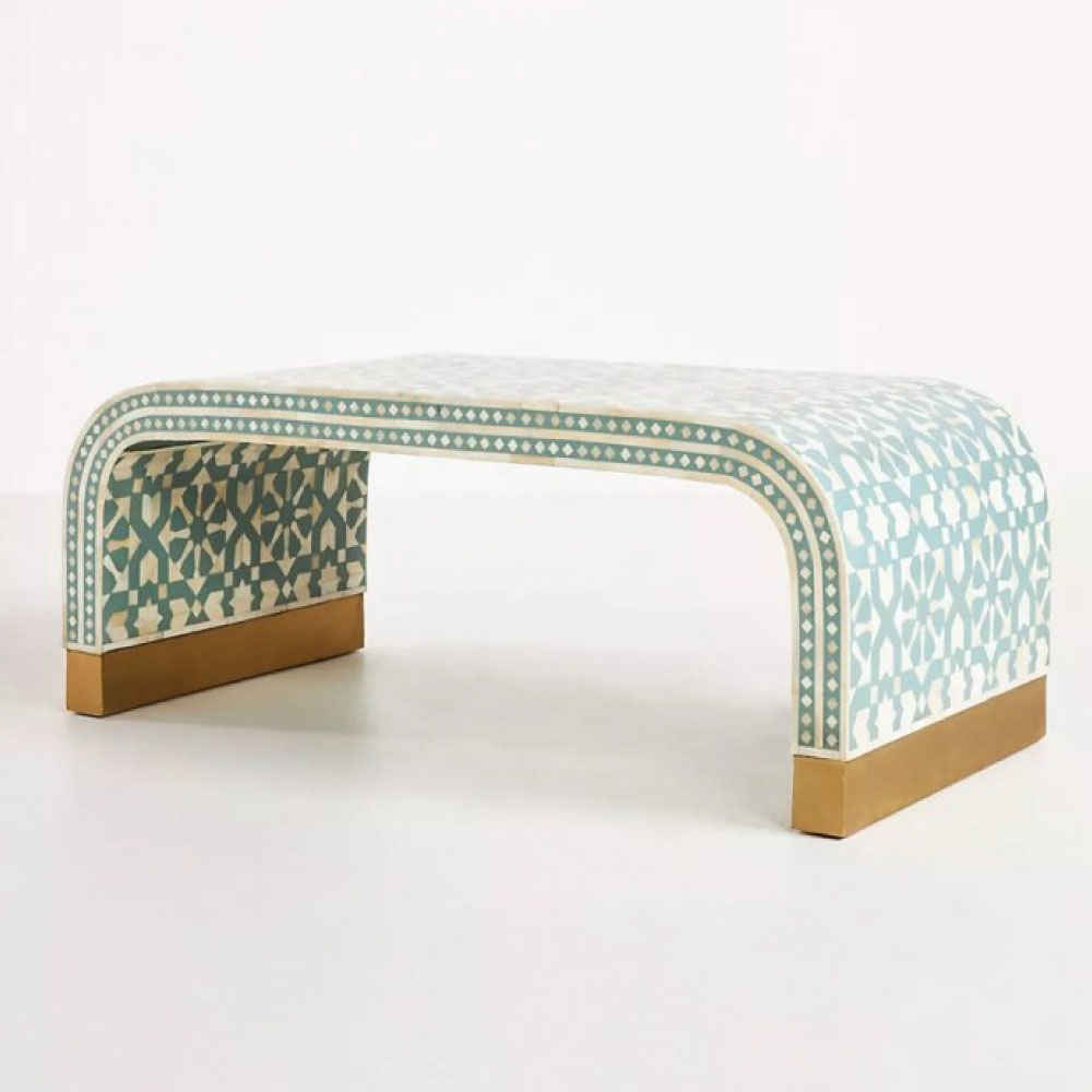 Bone Inlay Coffee Table