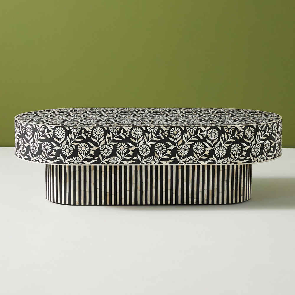 Bone Inlay Coffee Table
