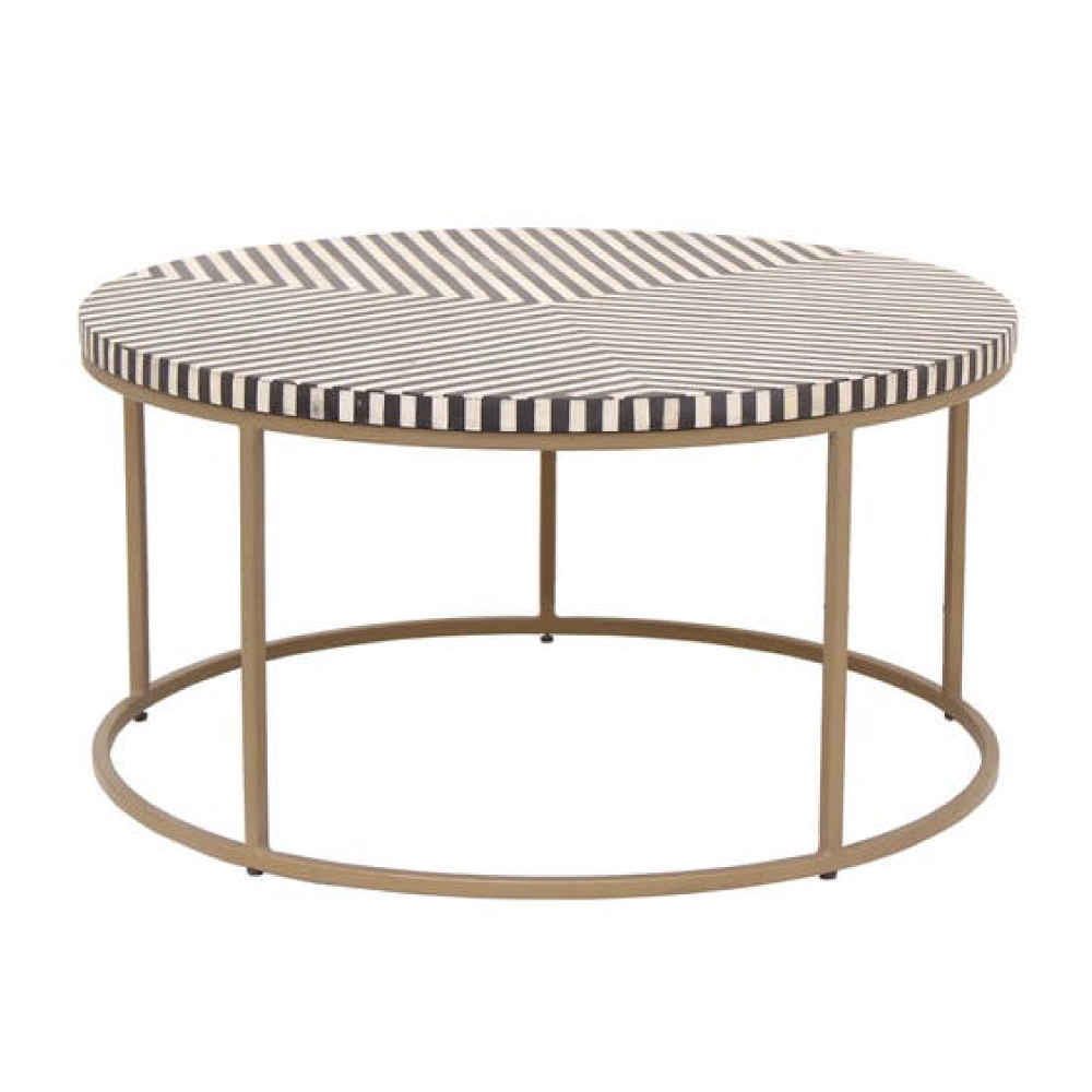 Bone Inlay Coffee Table