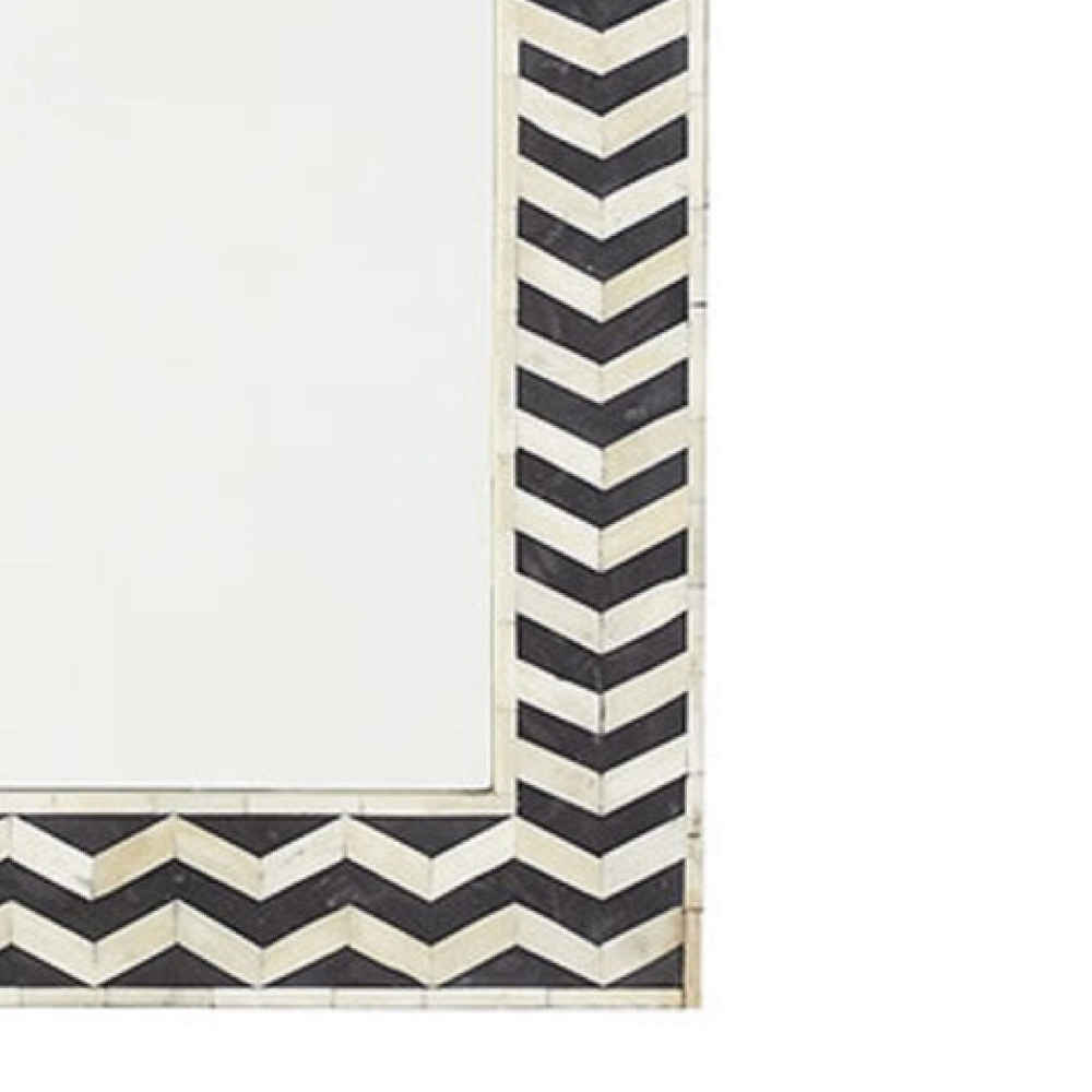 Bone Inlay Mirror Frame