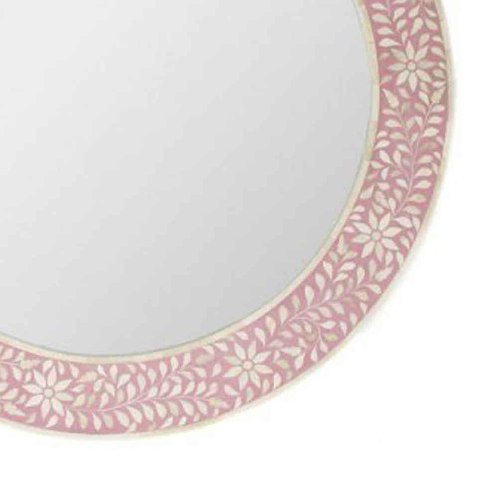 Bone Inlay Mirror Frame