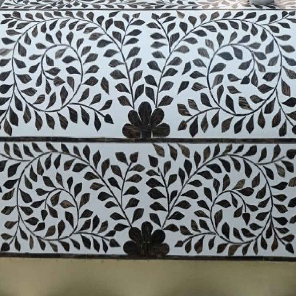 Bone Inlay Coffee Table