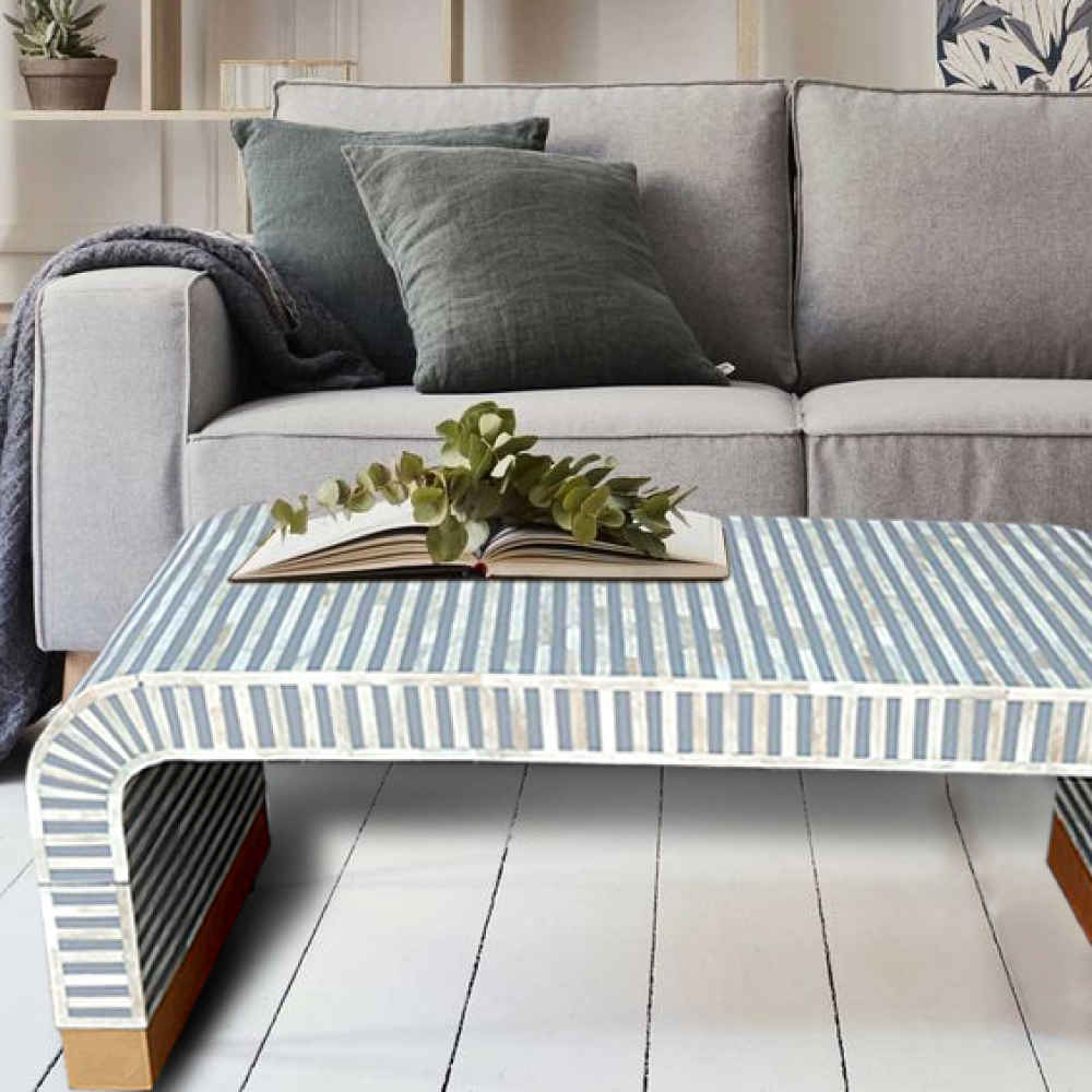Bone Inlay Coffee Table