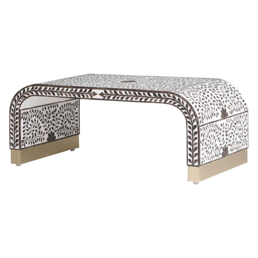 Bone Inlay Coffee Table