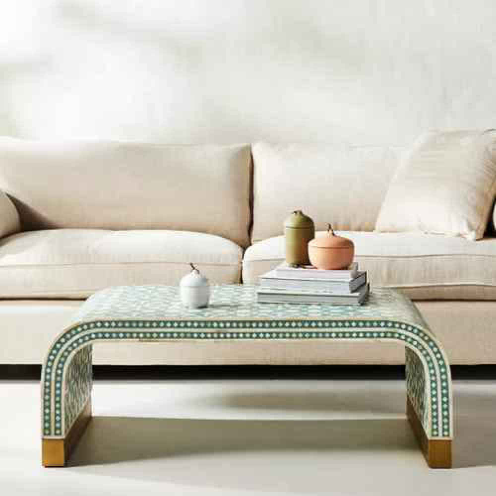 Bone Inlay Coffee Table
