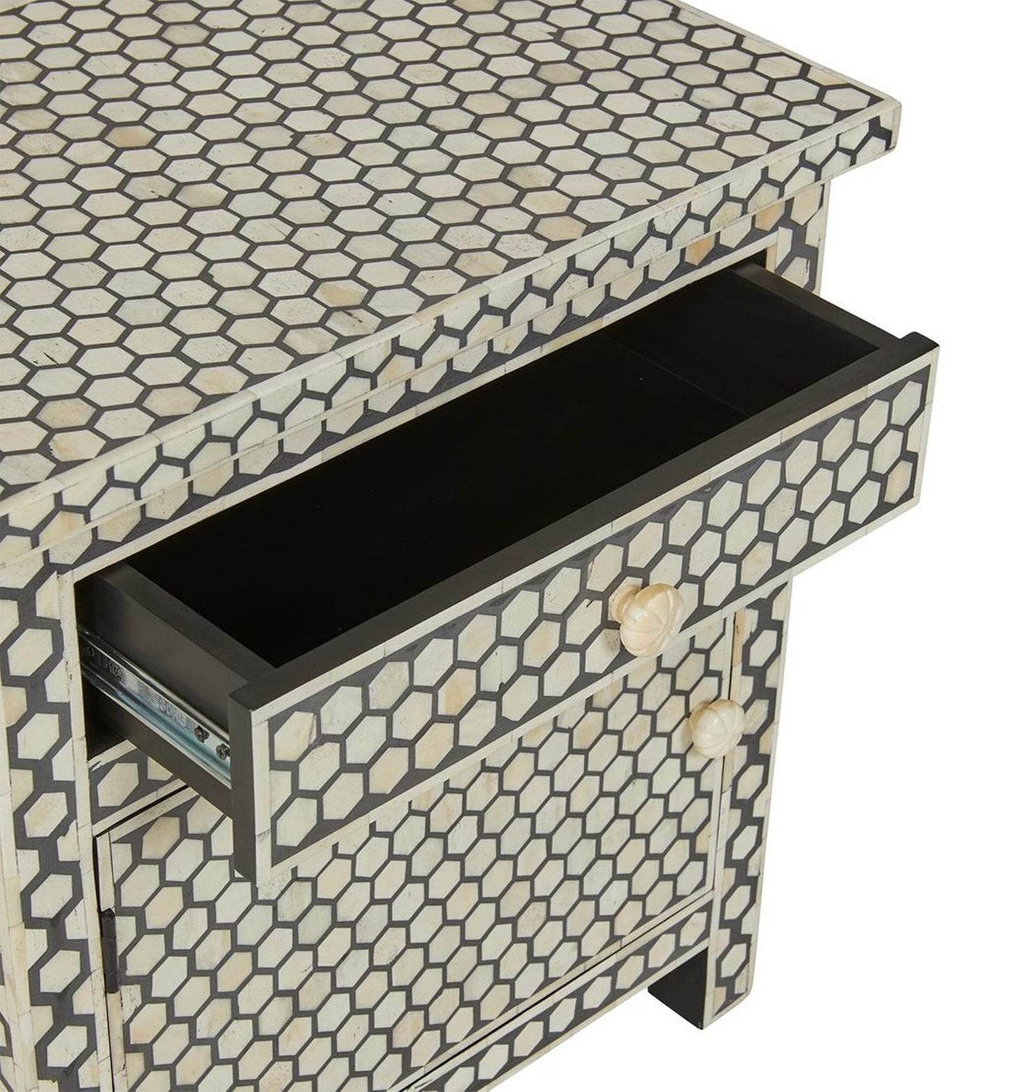 Bone Inlay Bedside Table (Night Stand, End Table)