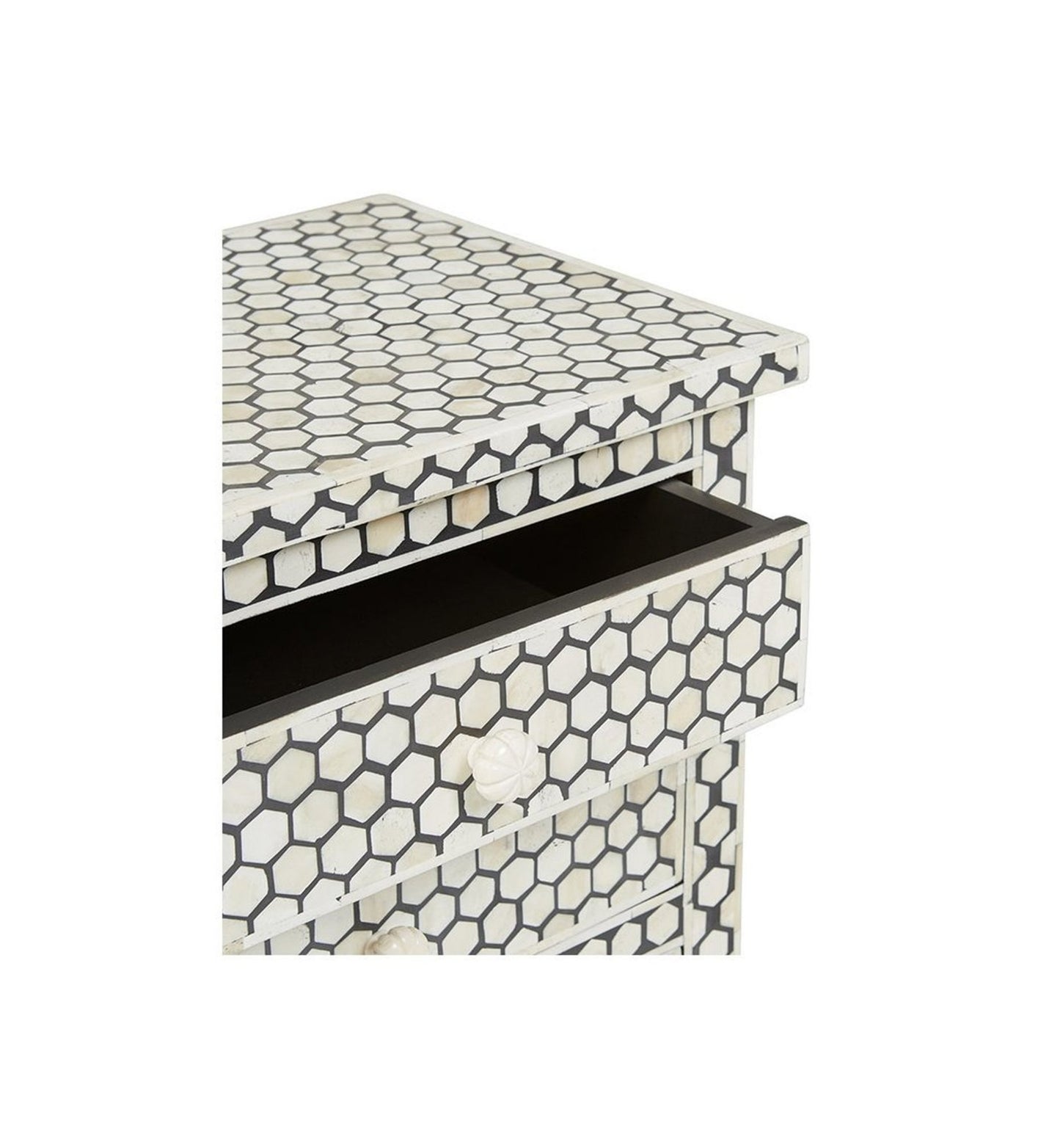 Bone Inlay Bedside Table (Night Stand, End Table)