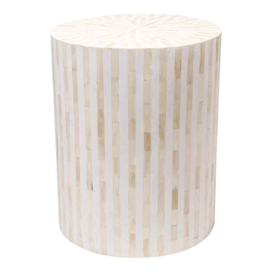 BONE INLAY END TABLE ETB011