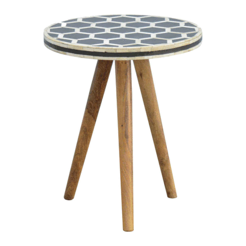 BONE INLAY END TABLE ETB001