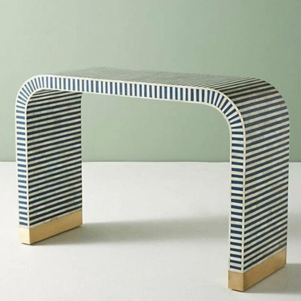 Bone Inlay Console Table