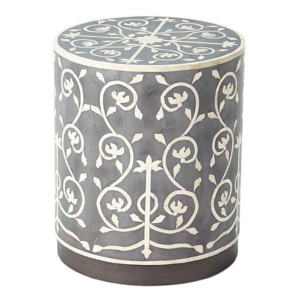 BONE INLAY END TABLE ETB013