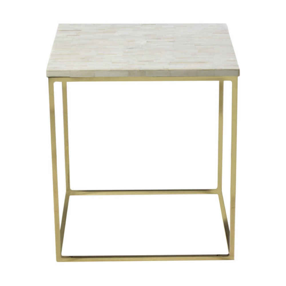 BONE INLAY END TABLE ETB007