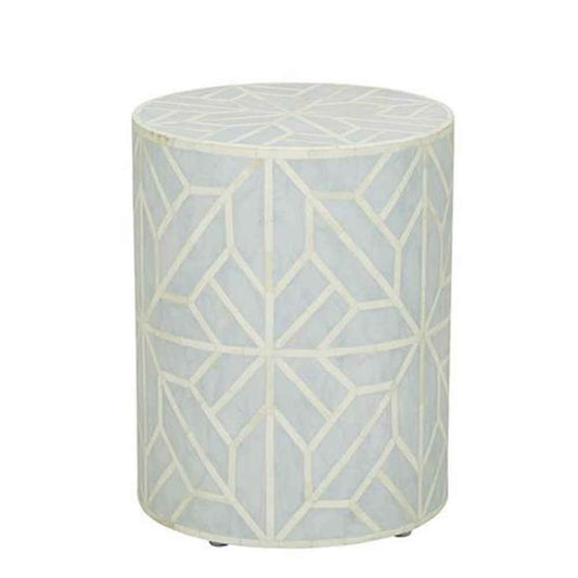 BONE INLAY END TABLE ETB012