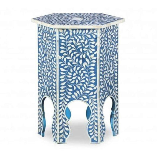 BONE INLAY END TABLE ETB025