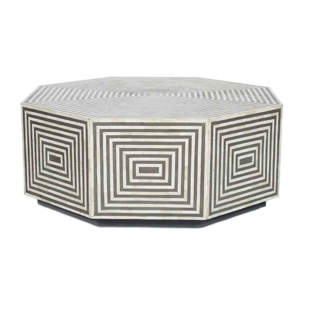 BONE INLAY COFFEE TABLE CFTB011