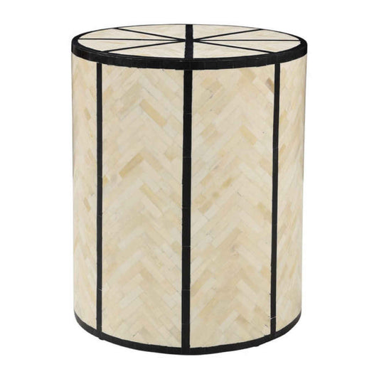 BONE INLAY END TABLE ETB020