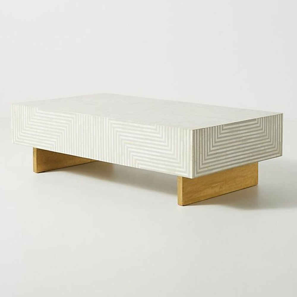 BONE INLAY COFFEE TABLE CFTB032