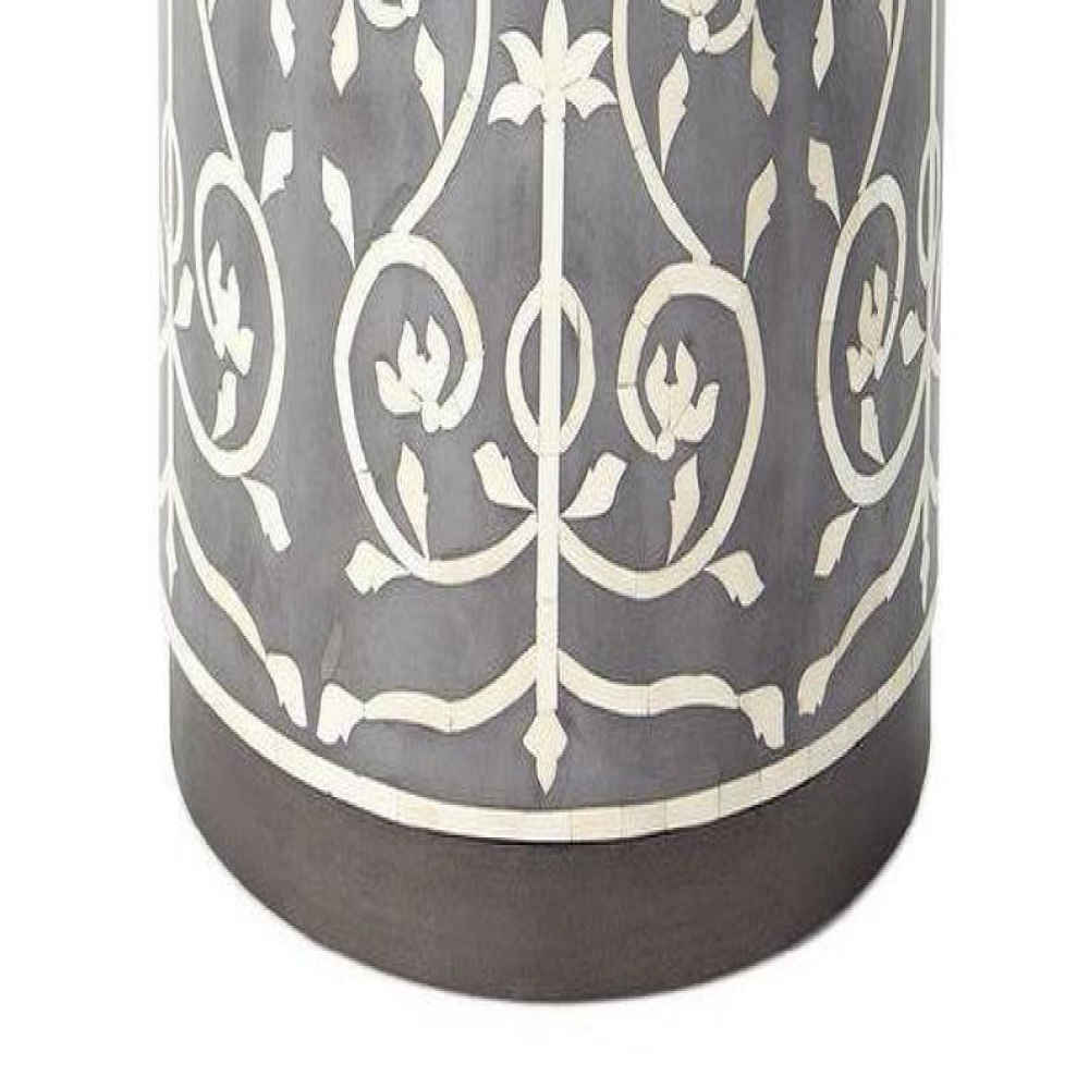 BONE INLAY END TABLE ETB013