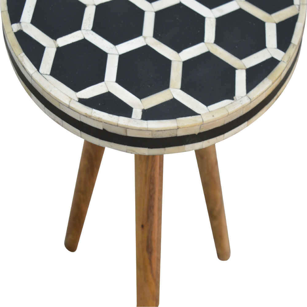 BONE INLAY END TABLE ETB001