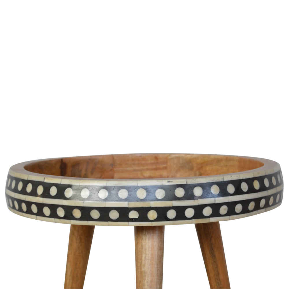 BONE INLAY END TABLE ETB002