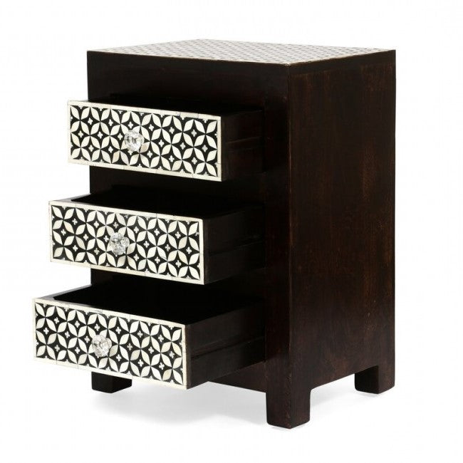 BONE INLAY BEDSIDE BDSTB003