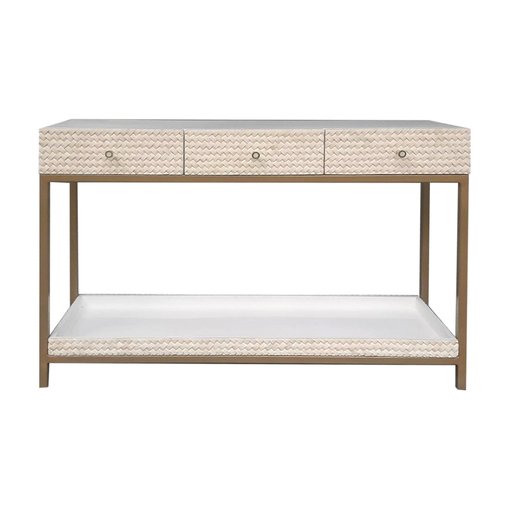 Bone Inlay Console Table