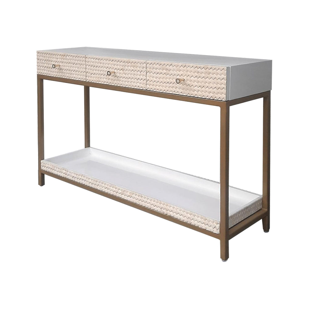 Bone Inlay Console Table