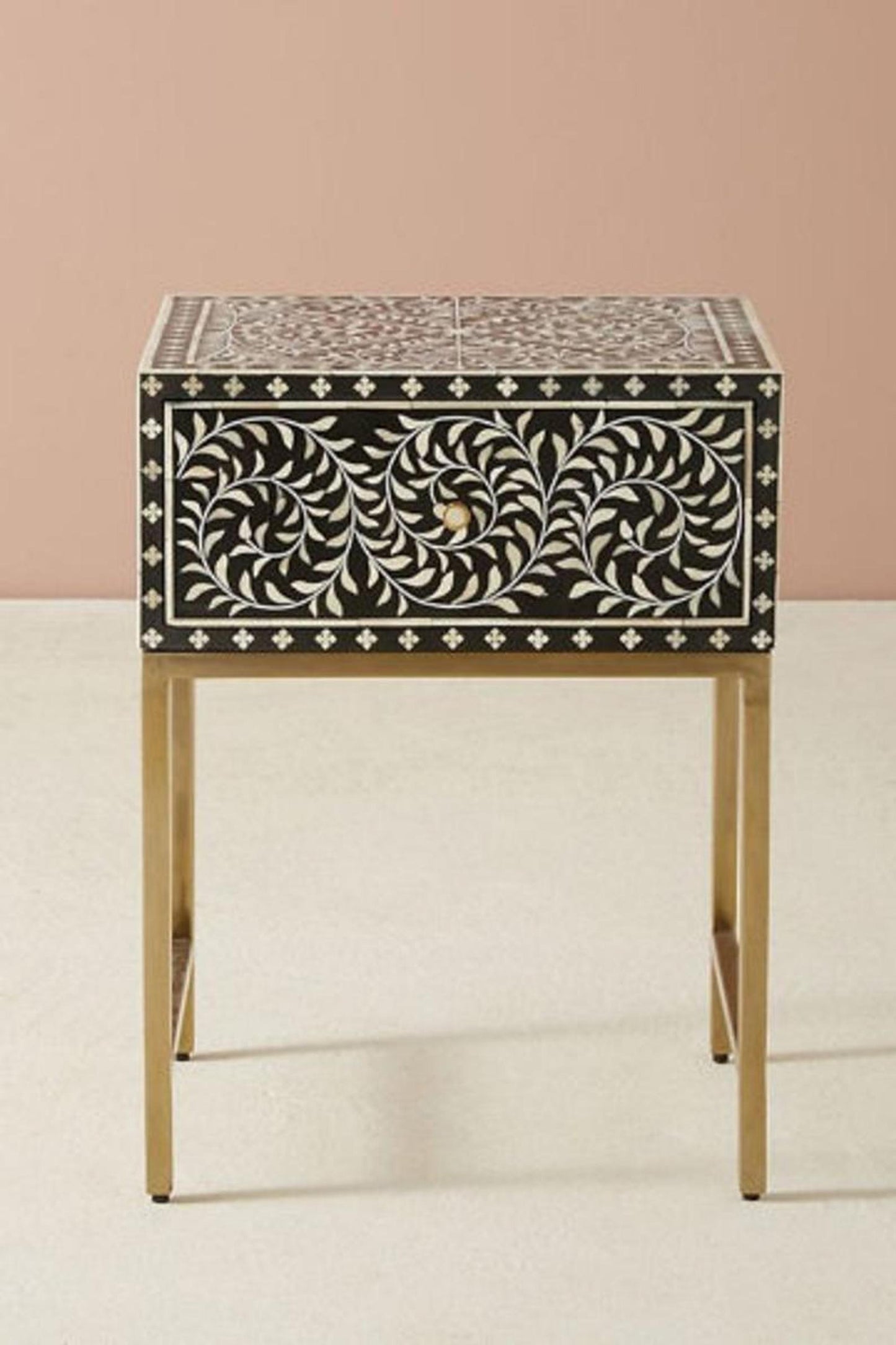 BONE INLAY BEDSIDE BDSTB013