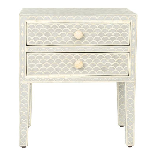 BONE INLAY BEDSIDE BDSTB023