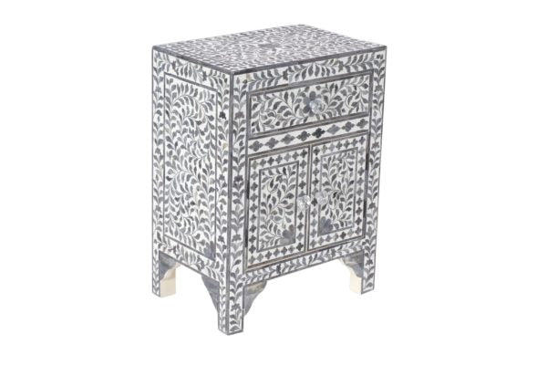 BONE INLAY BEDSIDE BDSTB028