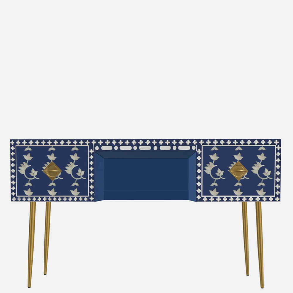 Bone Inlay Console Table